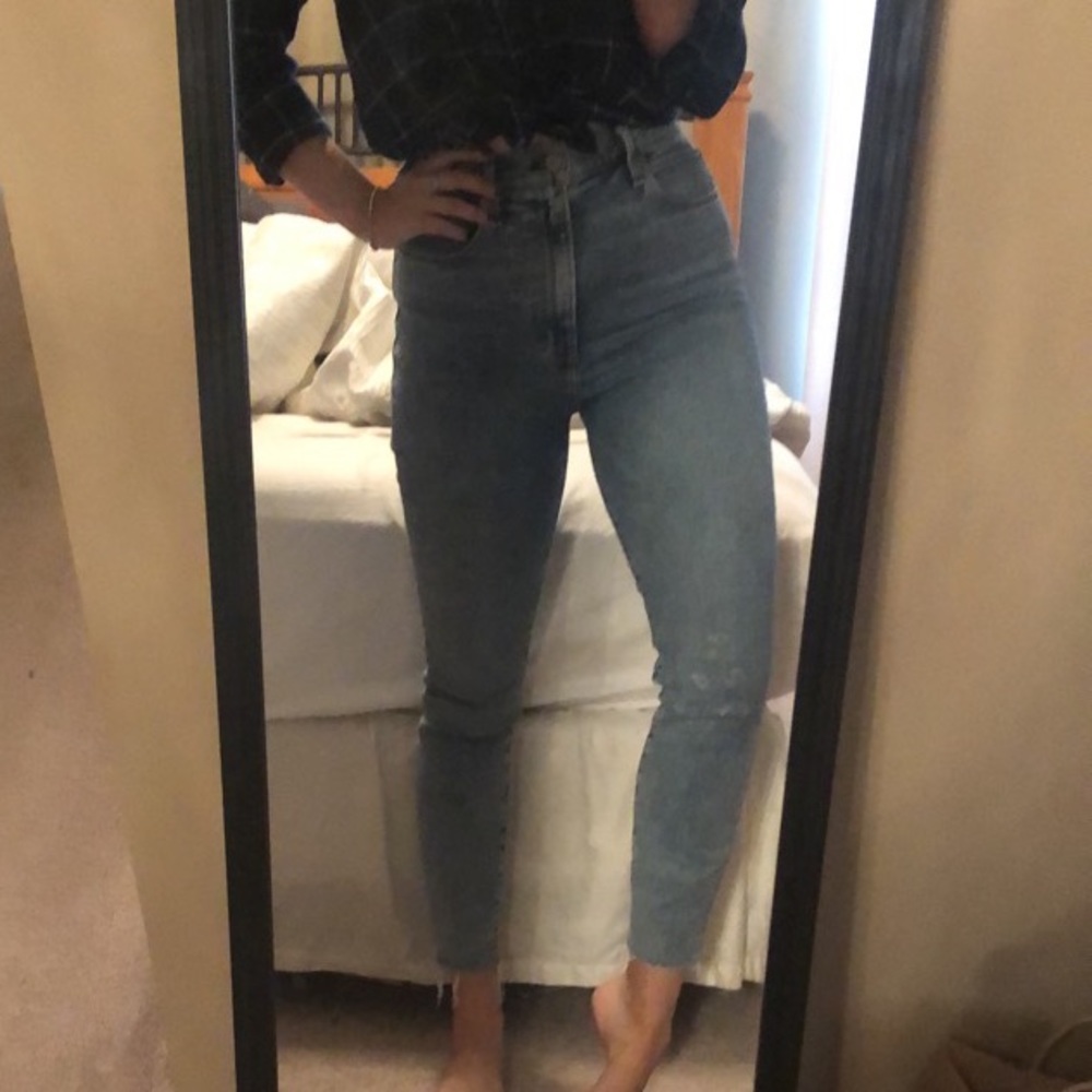 abercrombie ultra high rise super skinny ankle jean